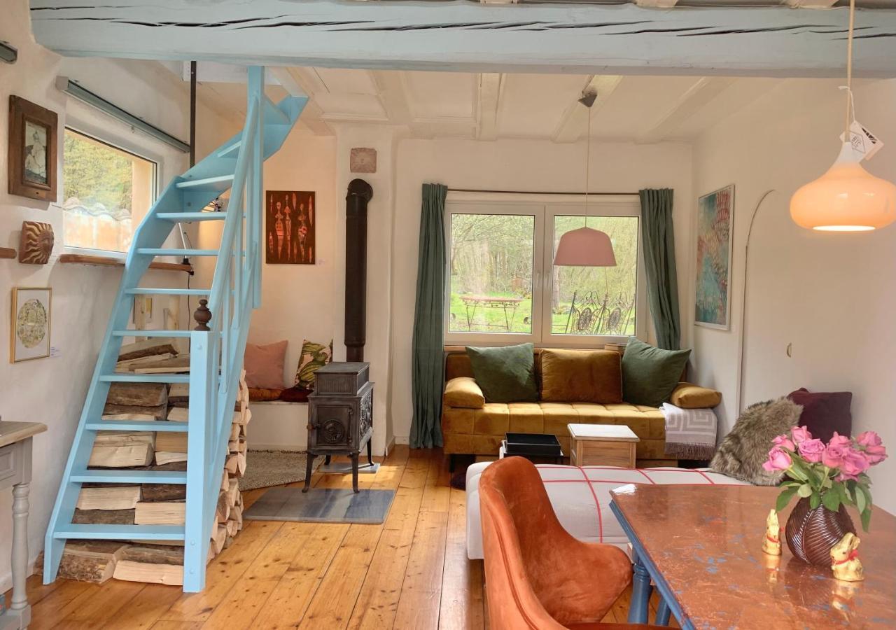 Kleine Kunstremise Mit Holzofen Burg Freienfels Apartment Weinbach Bagian luar foto