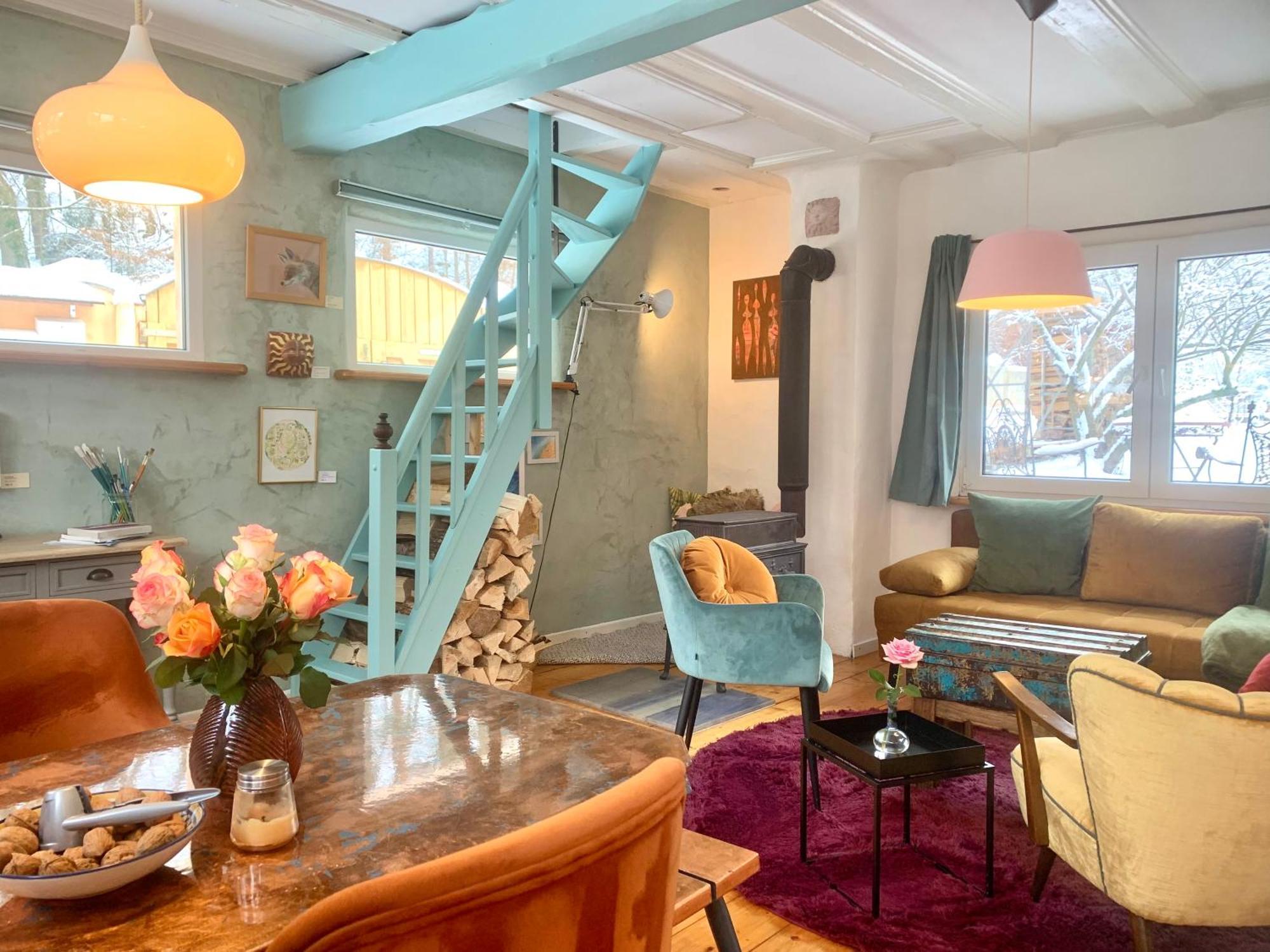 Kleine Kunstremise Mit Holzofen Burg Freienfels Apartment Weinbach Bagian luar foto